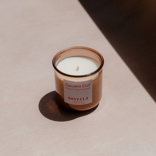Opulent Oud Recycled Glass Candle
