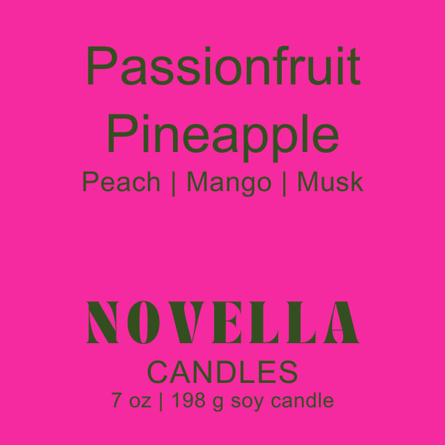 Passionfruit Pineapple Amber Jar Candle