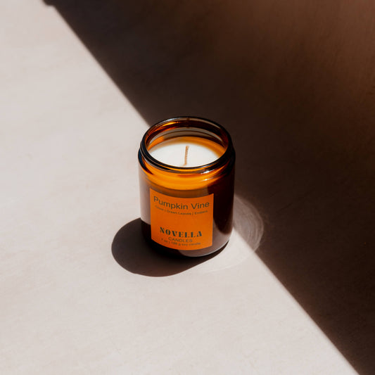 Pumpkin Vine Amber Jar Candle