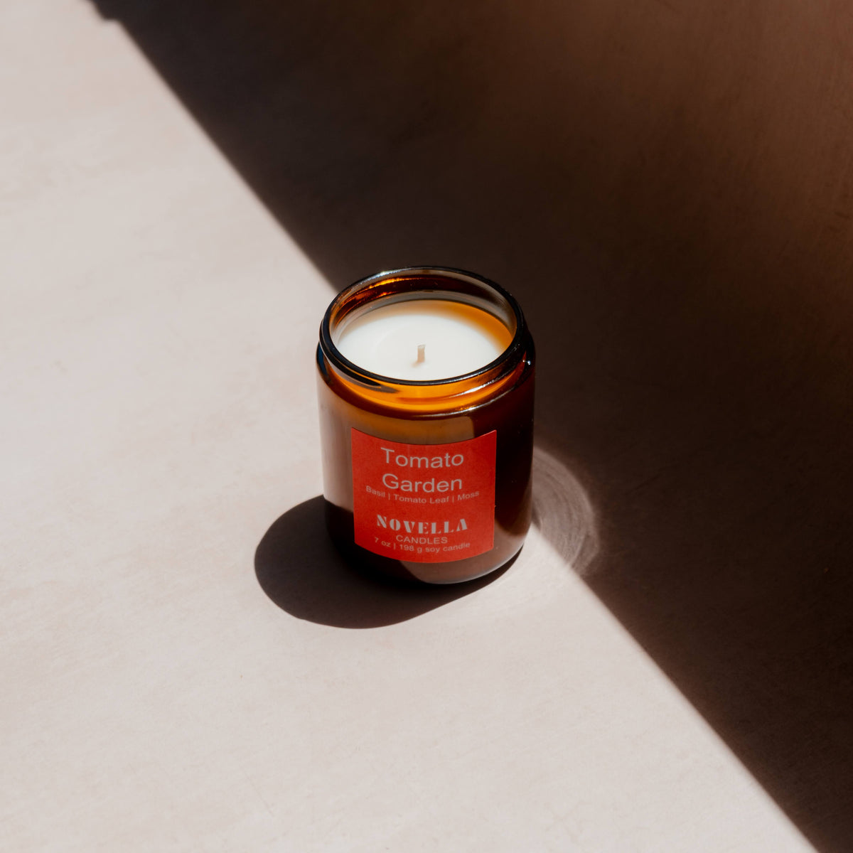 Tomato Garden Amber Jar Candle