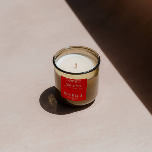 Tomato Garden Recycled Glass Candle